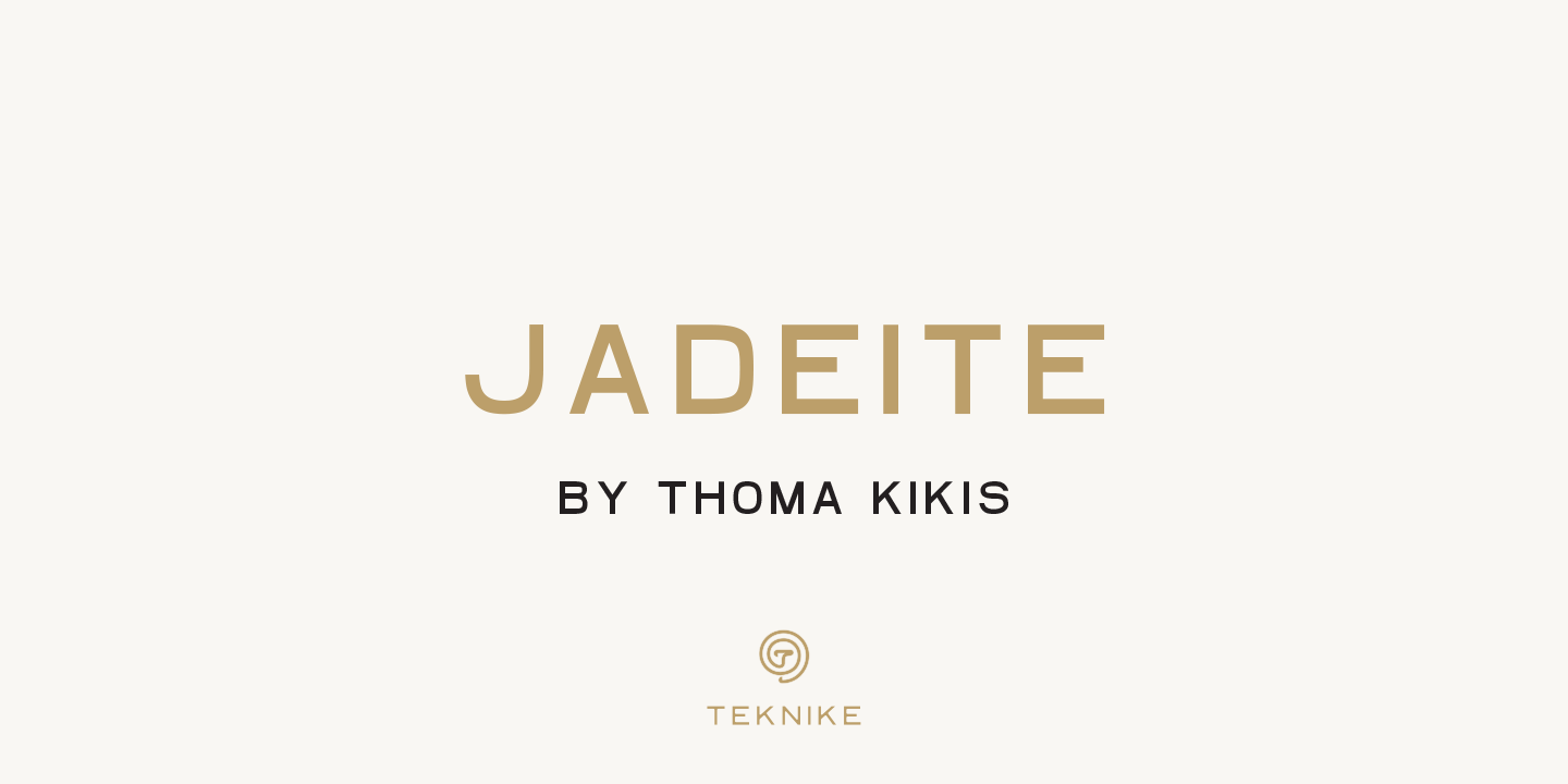 Пример шрифта Jadeite #7